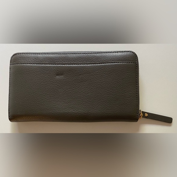 Kate Spade NWOT Gray Leather Continental Zip Long Wallet (W59) - Picture 4 of 5